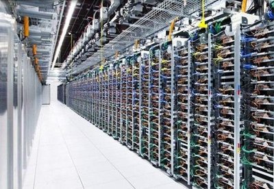 Image of a large scale mining farm